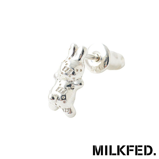 Yahoo! Yahoo!ショッピング(ヤフー ショッピング)コラボ ミルクフェド MILKFED. ラニー ウサギ イヤリング 103244054015 FW24WINTER MILKFED.×LANIE USAGI EARRING レディース 片耳用ピアス SILVER