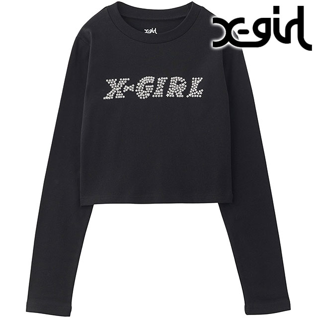 X-girl エックスガール スターロゴ ロングスリーブ ベイビーT