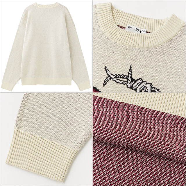 X-girl（エックスガール） ハートバーベッドワイヤー ジャガードニット