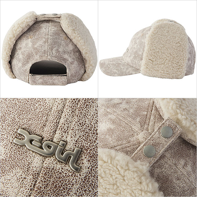 X-girl（エックスガール） ドッグイヤーボアキャップ 105244051007