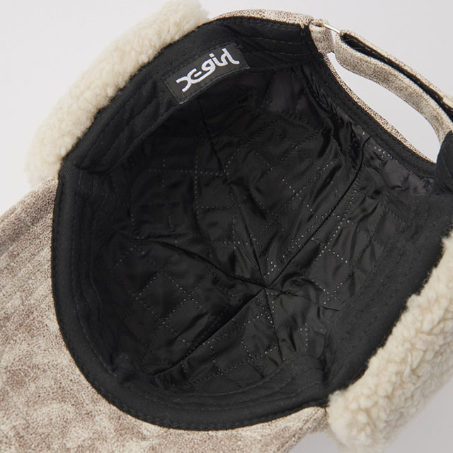 X-girl（エックスガール） ドッグイヤーボアキャップ 105244051007