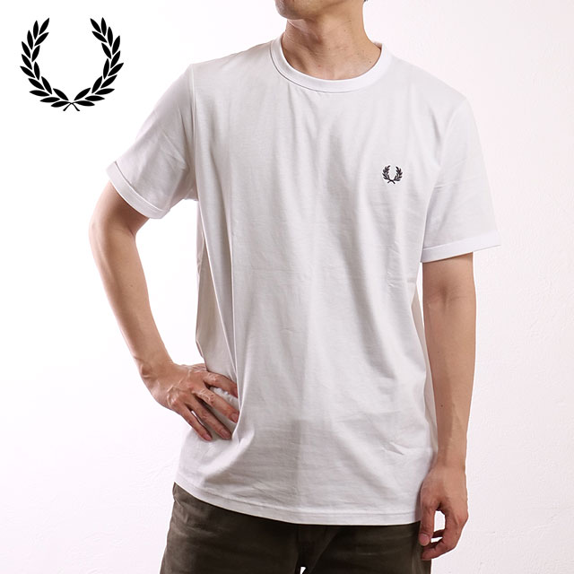 フレッドペリー FRED PERRY リンガーTシャツ [M3519-100] RINGER T-SHIRT メンズ トップス 半袖 コットンジャージー WHITE 【メール便可】 FRED PERRY（フレッドペリー） リンガーTシャツ M3519-100 RINGER T