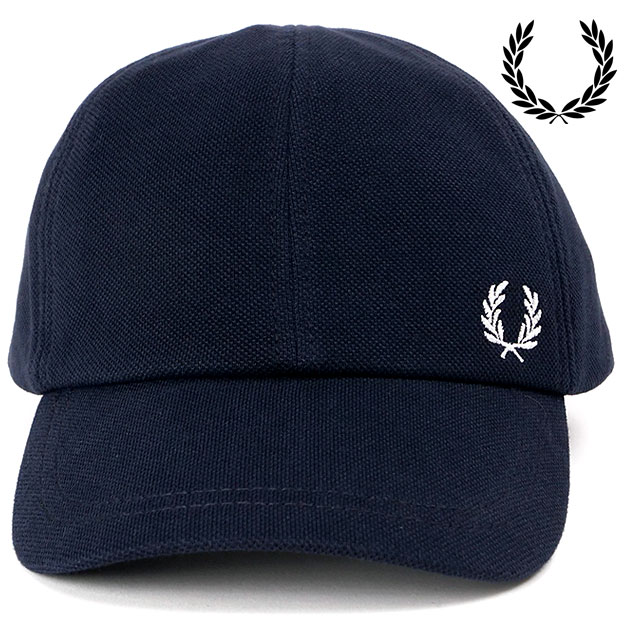 フレッドペリー FRED PERRY ピケ クラシックキャップ HW6726-267 PIQUE CLASSIC CAP メンズ・レディース 帽子 鹿の子 サイズ調整可能 NAVY S.WHITE 正規取扱店 | FRED PERRY | 04