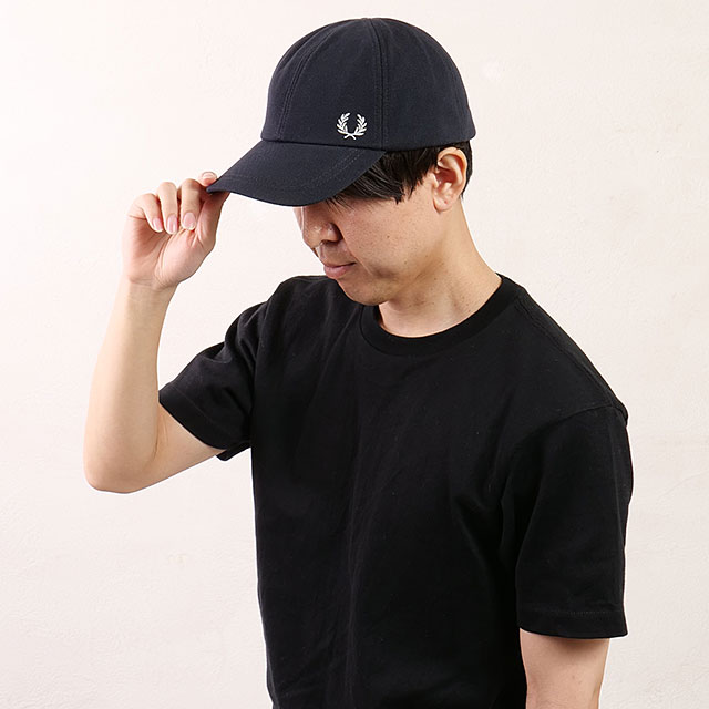 フレッドペリー FRED PERRY ピケ クラシックキャップ HW6726-267 PIQUE CLASSIC CAP メンズ・レディース 帽子 鹿の子 サイズ調整可能 NAVY S.WHITE 正規取扱店 | FRED PERRY | 06