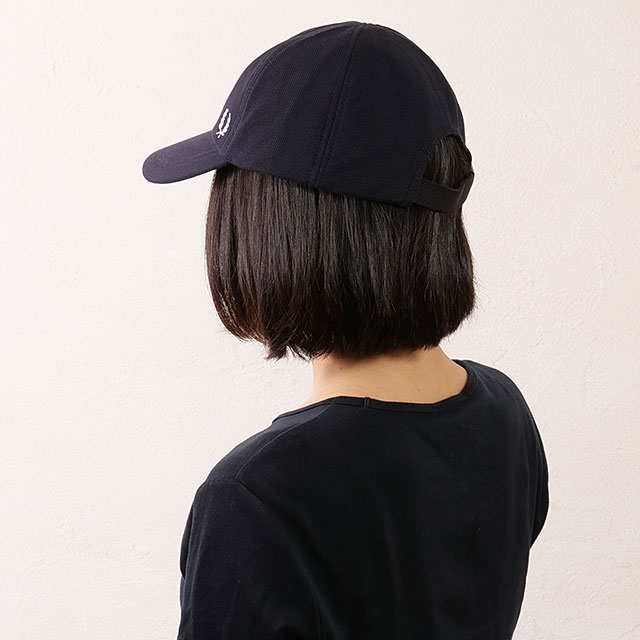 フレッドペリー FRED PERRY ピケ クラシックキャップ HW6726-267 PIQUE CLASSIC CAP メンズ・レディース 帽子 鹿の子 サイズ調整可能 NAVY S.WHITE 正規取扱店 | FRED PERRY | 07