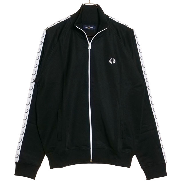 FRED PERRY トラックジャケット黒 FRED PERRY ブラック トラックジャケット S FRED PERRY トラック
