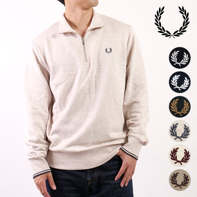 フレッドペリー FRED PERRY ハーフジップ スウェットシャツ M3574 HALF ZIP SWEATSHIRT メンズ トップス トレーナー プルオーバー 長袖 当店激オシ 正規取扱店 | FRED PERRY