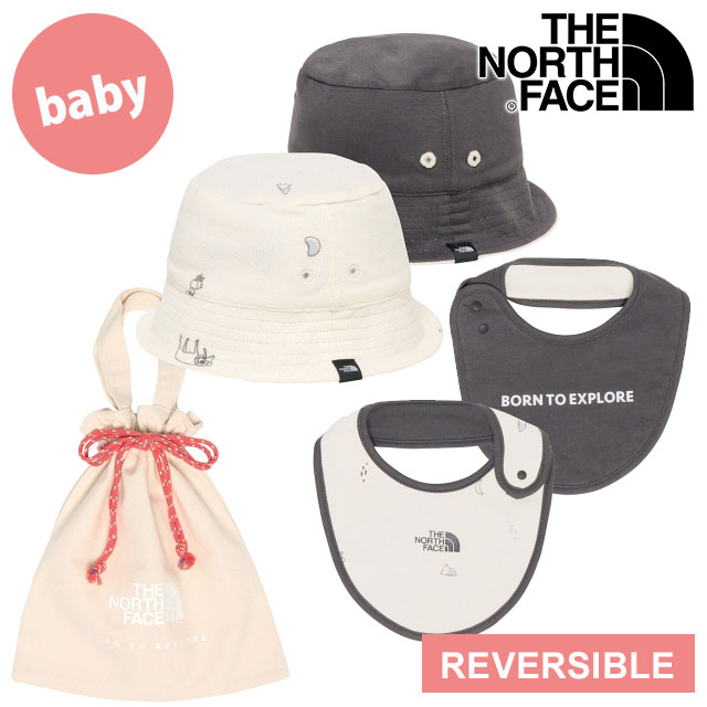 ザ・ノース・フェイス THE NORTH FACE ベビーハットアンドビブセット NNB02211-DD SS25 Baby Hat ＆ Bib Set TNF ドゥードルズ 正規取扱店 | THE NORTH FACE