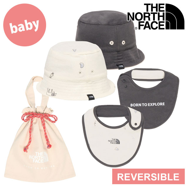 ザ・ノース・フェイス THE NORTH FACE ベビーハットアンドビブセット NNB02211-DD SS25 Baby Hat ＆ Bib Set TNF ドゥードルズ 正規取扱店 | THE NORTH FACE | 01