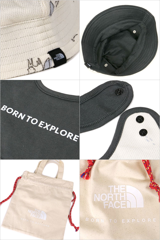 ザ・ノース・フェイス THE NORTH FACE ベビーハットアンドビブセット NNB02211-DD SS25 Baby Hat ＆ Bib Set TNF ドゥードルズ 正規取扱店 | THE NORTH FACE | 02