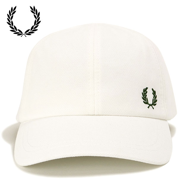 FRED PERRY フレッドペリー ベレー帽 ホワイト アイボリー Fred Perry Sportswear Graphic Cap(1SZ 129：SNOW WHITE