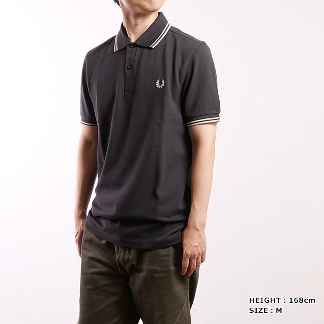 FRED PERRY フレッドペリー ポロシャツ M12 英国製 ティップ