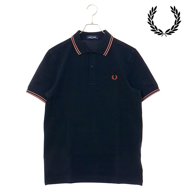 FRED PERRY ネイビー ポロシャツ　日本製 Zip Neck Collar Sweatshirt(M 395：DARK CARBON): | FRED PERRY