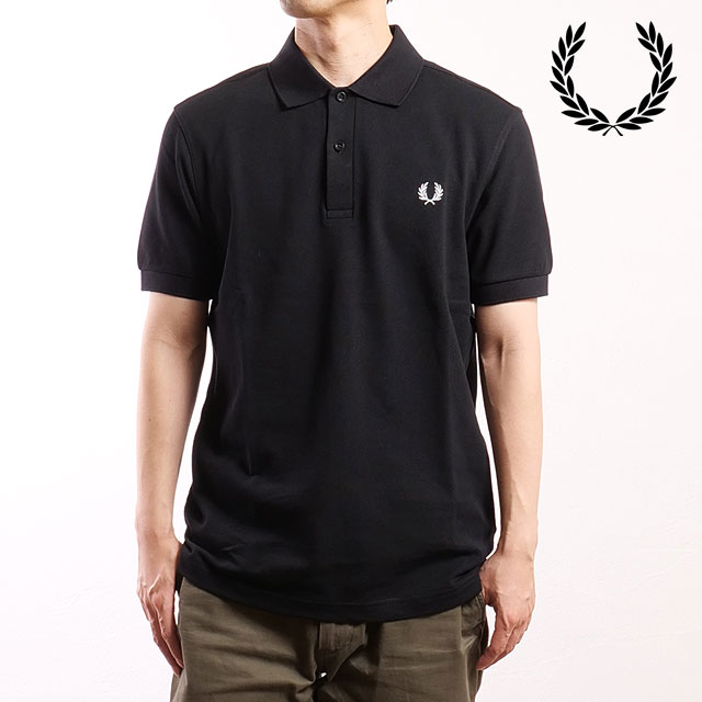 フレッドペリー FRED PERRY ポロシャツ ザ・フレッドペリーシャツ M6000-350 SS25 THE FRED PERRY SHIRT メンズ トップス 半袖 コットンピケ BLACK 正規取扱店 | FRED PERRY | 01