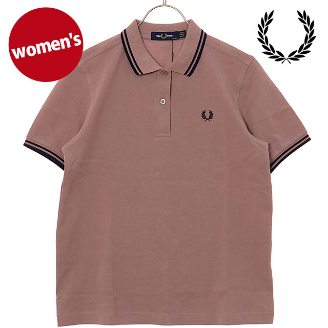 フレッドペリー FRED PERRY ポロシャツ ツインティップドフレッドペリーシャツ G3600-Y74 SS25 TWIN TIPPED FRED PERRY SHIRT DARK-PINK NAVY 正規取扱店