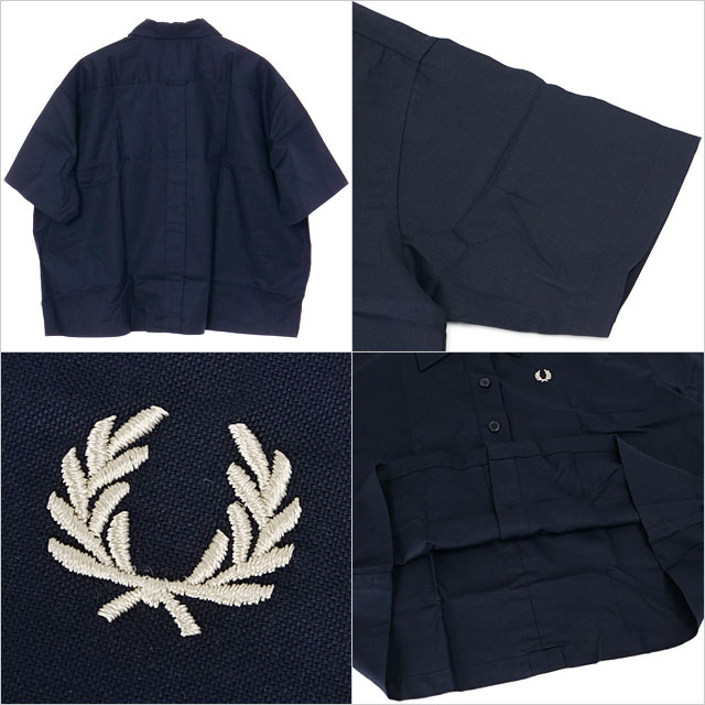 フレッドペリー FRED PERRY/シャツ/プラケット ディテールシャツ/G9176/レディース【正規取扱】 フレッドペリー FRED PERRY/プラケット ディテールシャツ G9176