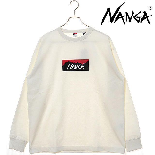 NANGA（ナンガ） エコハイブリッド ボックスロゴ ロングスリーブT 