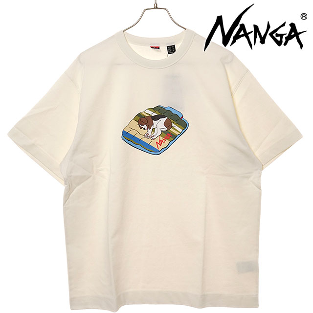 �i���K NANGA �G�R�n�C�u���b�hT�V���c �h�b�O�v�����g N2500-1M020Z SS25 ECO HYBRID TEE DOG PT �����Y �g�b�v�X ���� �E�V�I�_�q���A�L WHT