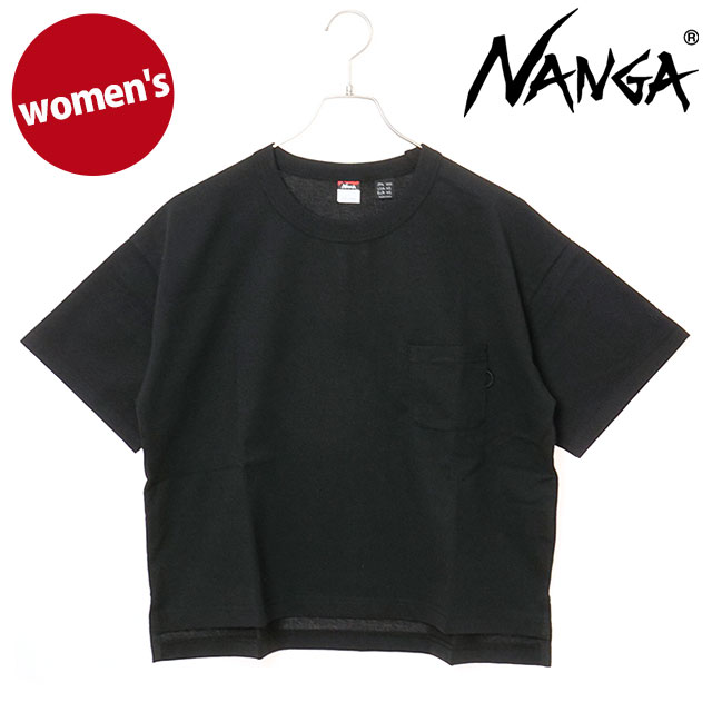 ナンガ NANGA エコハイブリッドTシャツ ウィメンズ N2501-1M033B SS25 ECO HYBRID TEE W レディース トップス 半袖 ショート丈 BLK  正規取扱店 NANGA ナンガ エコハイブリッドTシャツ ウィメンズ N2501-1M033B