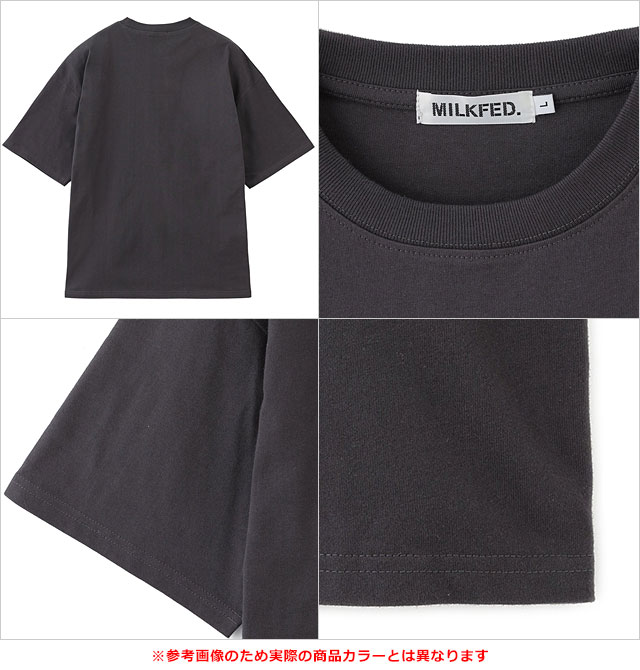 ミルクフェド MILKFED. エンブロイダリー バー ワイド ショートスリーブTシャツ 103251011009 SS25 EMBROIDERY BAR WIDE S S TEE LtPINK  正規取扱店 MILKFED. 【 ミルクフェド 】 EMBROIDERY BAR WIDE S/S TEE エン