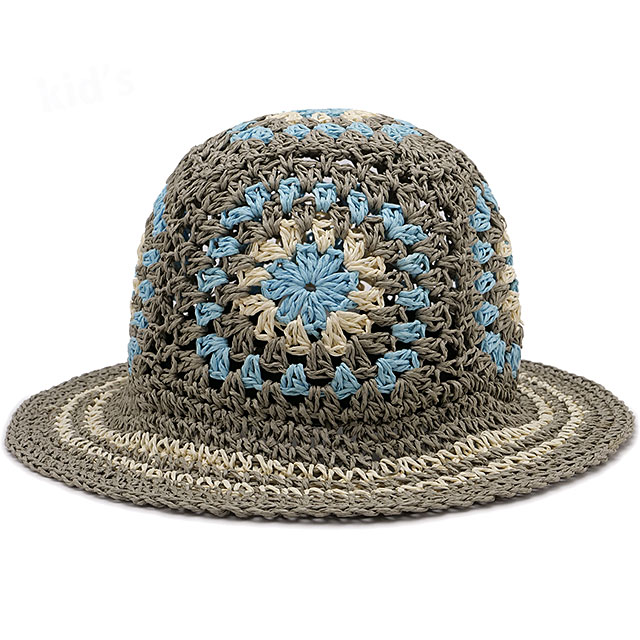 NEW ERA ニューエラ　クロシェ バケット ペーパー ベージュ ハット NEW ERA ニューエラ ハット 帽子 クロシェ ニットバケット