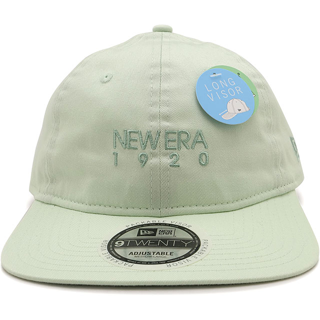 ニューエラ NEW ERA キャップ ロングバイザー 14388710 SS25 9TWENTY Long Visor メンズ・レディース 帽子 サイズ調整可能 ライトグリーン 正規取扱店 | NEW ERA | 01
