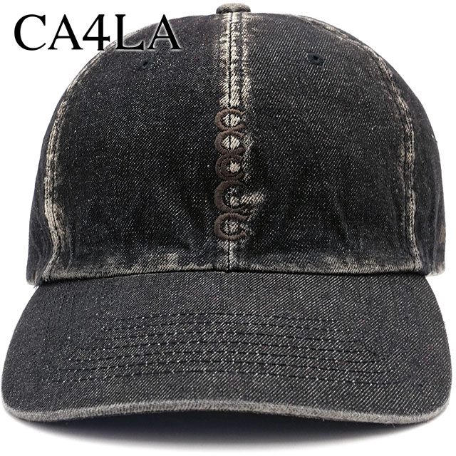 カシラ CA4LA デニムキャップ COH00001 SS25 C VINTEAGE CAP メンズ・レディース 帽子 フリーサイズ BLACK 正規取扱店 | CA4LA | 01