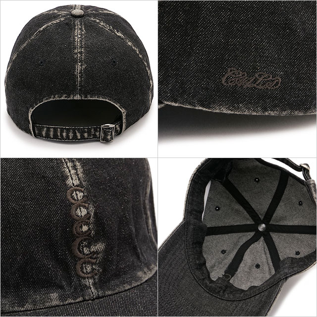 カシラ CA4LA デニムキャップ COH00001 SS25 C VINTEAGE CAP メンズ・レディース 帽子 フリーサイズ BLACK 正規取扱店 | CA4LA | 02
