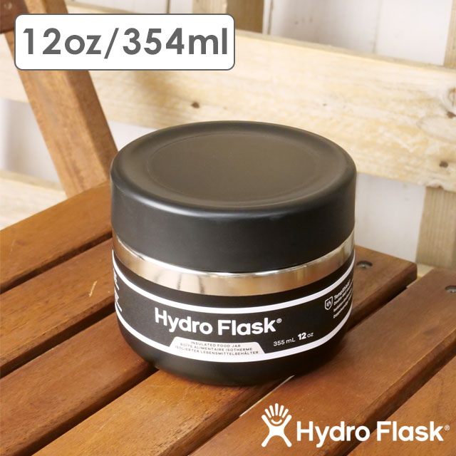 ハイドロフラスク Hydro Flask フード ジャー 354ml 8900570032241 SS25 FOOD 12oz FOOD JAR ステンレスボトル お弁当 ランチ ジム ハワイ Black 正規取扱店 | HYDRO FLASK | 01