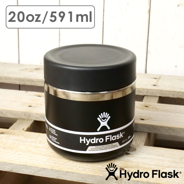 ハイドロフラスク Hydro Flask フード ジャー 591ml 8900580032241 SS25 FOOD 20oz FOOD JAR ステンレスボトル お弁当 ランチ ジム ハワイ Black 正規取扱店 | HYDRO FLASK | 01