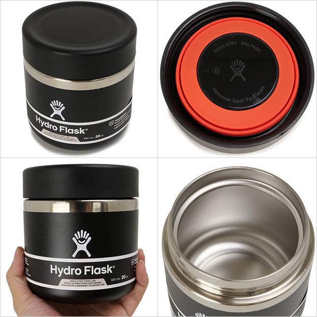 ハイドロフラスク Hydro Flask フード ジャー 591ml 8900580032241 SS25 FOOD 20oz FOOD JAR ステンレスボトル お弁当 ランチ ジム ハワイ Black 正規取扱店 | HYDRO FLASK | 02