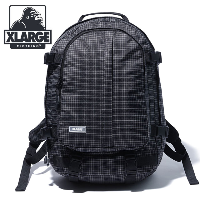 【美品】XLARGE リュック XLARGE エクストララージ スタンダードロゴパッチド リップス