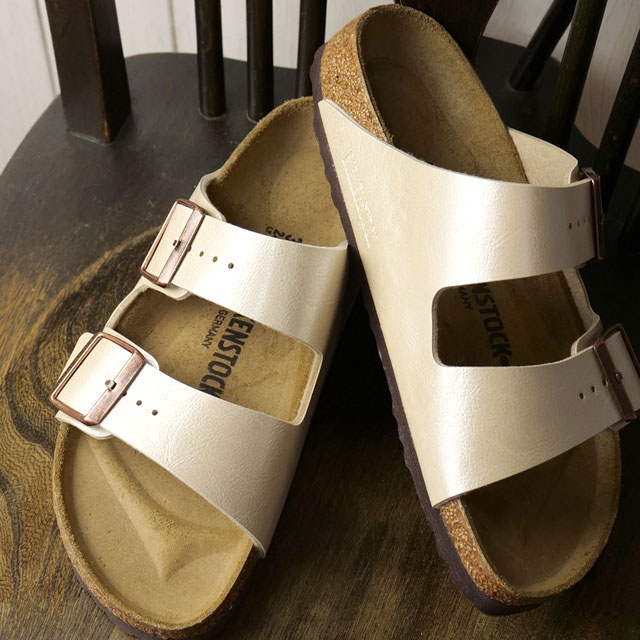 BIRKENSTOCK ホワイト アリゾナ　サンダル 25 ビルケンシュトック ビルケンシュトック アリゾナ ビルコフロー ホワイト