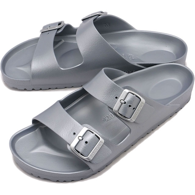 �r���P���V���g�b�N BIRKENSTOCK �T���_�� �A���]�i 1003490 1003491 SS25 �h�C�c�� �R���t�H�[�g�T���_�� Metallic-Silver ���K�戵�X