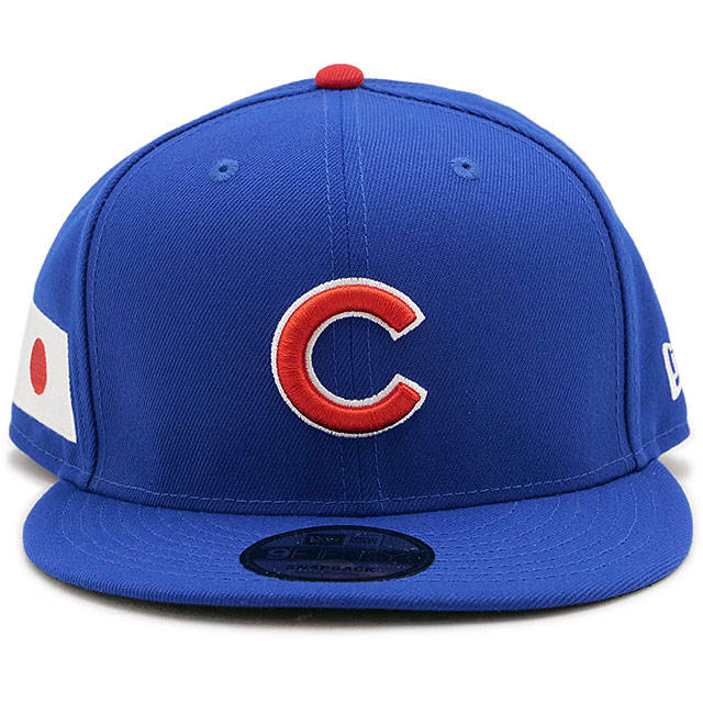 ニューエラ NEW ERA キャップ シカゴ・カブス 14517903 SS25 9FIFTY MLB JAPAN FLAG メンズ・レディース 帽子 サイズ調整可能 ライトロイヤル 正規取扱店 | NEW ERA | 01