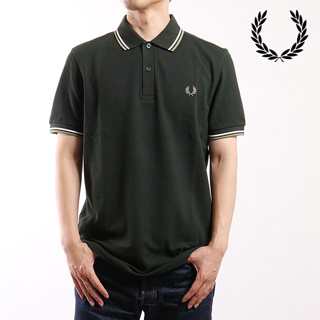 リアル PERRY FRED フレッドペリー ティップド ツイン ポロシャツ トップス