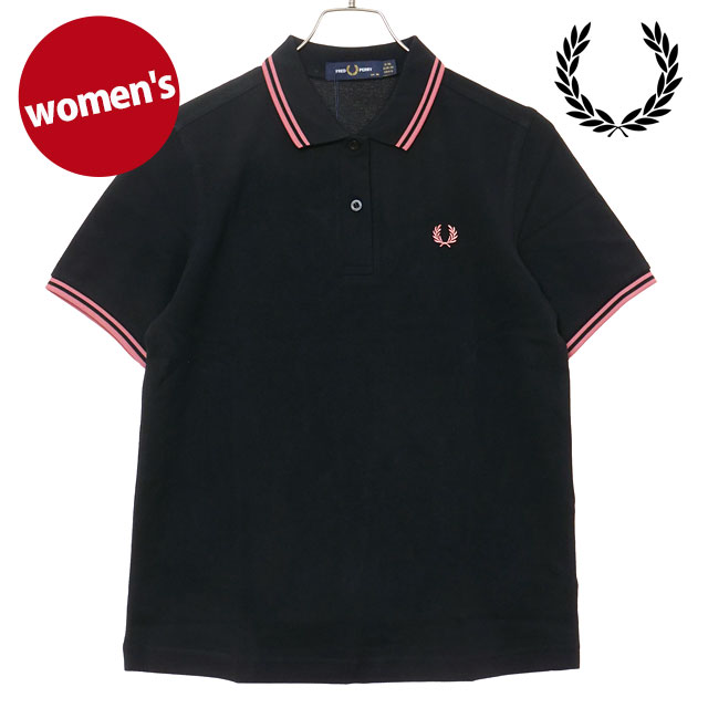 フレッドペリー FRED PERRY ポロシャツ ツイン ティップド フレッドペリーシャツ G3600-Z11 SS25Q2 TWIN TIPPED FRED PERRY SHIRT BLACK PUTTY-PINK 正規取扱店