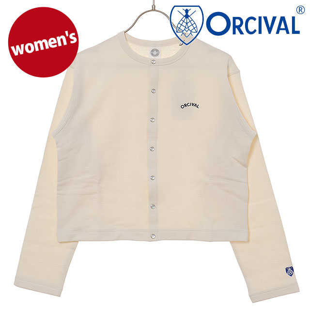 オーシバル ORCIVAL クルーネック カーディガン OR-C0435-MAZ SS25 CREW NECK CARDIGAN レディース トップス 羽織り 長袖 コンパクト ECRU 正規取扱店