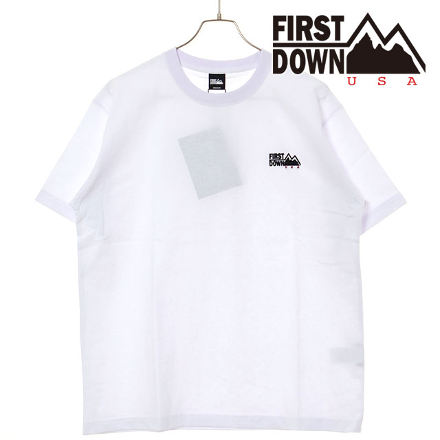 t@[Xg_E FIRST DOWN S V[gX[uTVc F801042-01 SS25 LOGO S S TEE Y gbvX  RbgW[W[ WHITE  K戵X