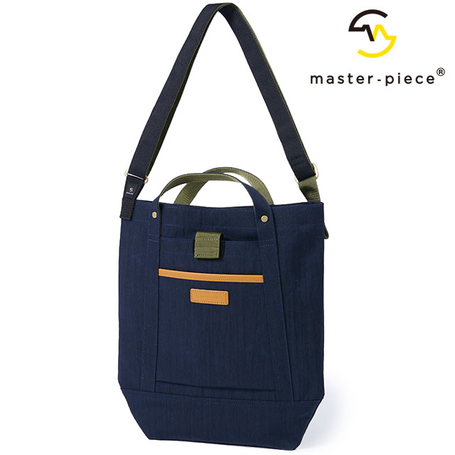 マスターピース master-piece ショルダーバッグ 02344-v2 SS25 link SHOULDER BAG メンズ・レディース 鞄 日本製 縦型ショルダー 通勤通学 NAVY 正規取扱店 | master-piece | 01