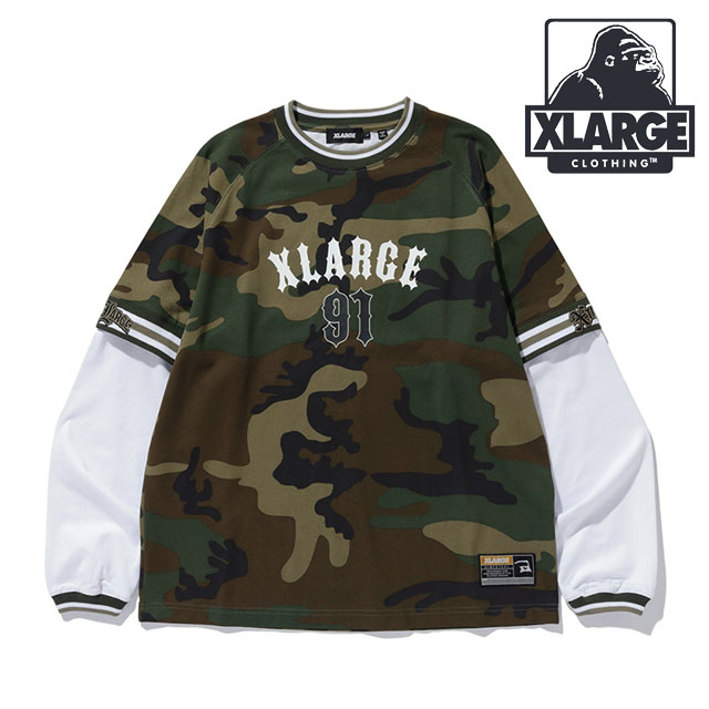 XLARGE 91 レイヤード 長袖 Tシャツ 送料込 エクストララージ（XLARGE）（メンズ）91 LAYERD 長袖シャツ
