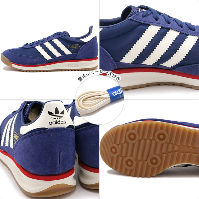 アディダス オリジナルス adidas Originals スニーカー エスエル72 リシェイプ OOK73 JR8789 FW25 SL 72 RS ダークブルー オフホワイト レッド 正規取扱店 | adidas Originals | 02