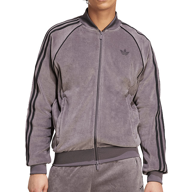 adidas　ベロアトラックジャケット　Ｌ　新品.未使用　値下げ不可 adidas ベロアトラックジャケット ブラウン 茶色 L - メルカリ