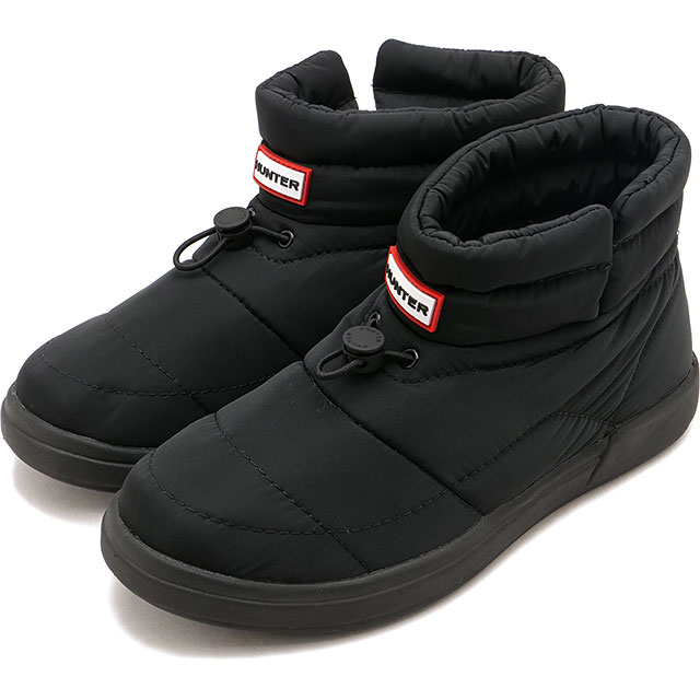 ハンター HUNTER インアウト コージーパフサイドベントブーティー [UFS7112WWU-BLK FW25] IN/OUT COSY PUFF SIDE VENT BOOTIE レディース 靴 撥水 スリッポン ウィンターブーツ BLACK 正規取扱店 HUNTER（ハンター） 返品送料無料 インアウト コージーパフサイド