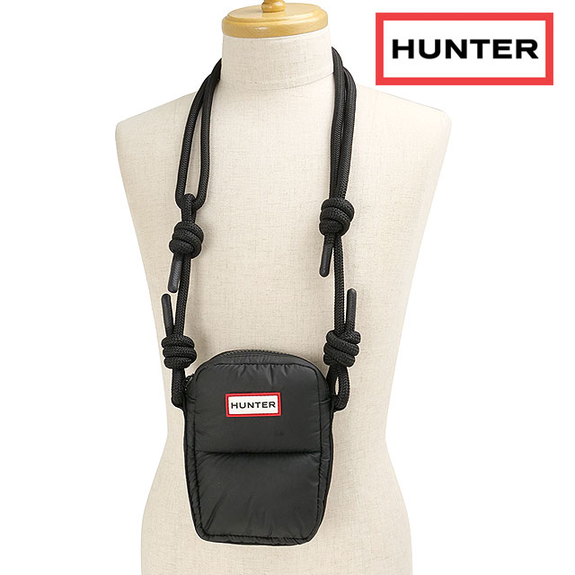 ハンター HUNTER イントレピッド エクストラパフド フォンポーチ UBX5515KBM-BLK FW25 INTREPID EXTRA PUFFED PHONE POUCH BLACK 正規取扱店 | HUNTER