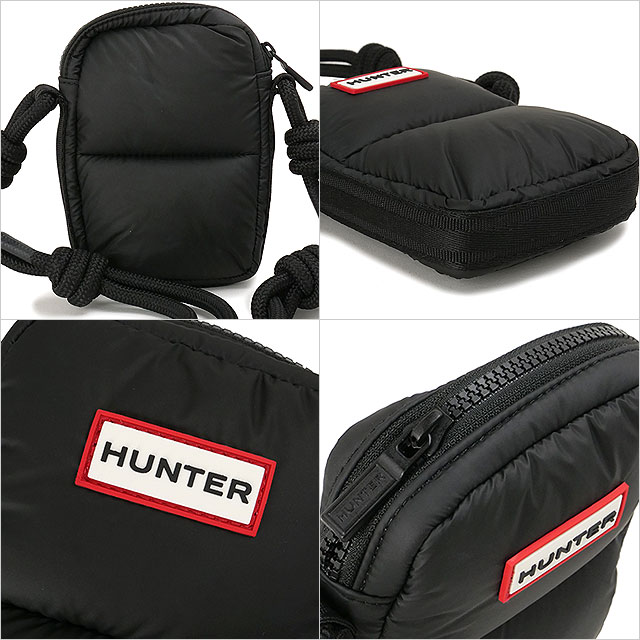 ハンター HUNTER イントレピッド エクストラパフド フォンポーチ UBX5515KBM-BLK FW25 INTREPID EXTRA PUFFED PHONE POUCH BLACK 正規取扱店 | HUNTER | 02