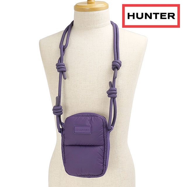 ハンター HUNTER イントレピッド エクストラパフド フォンポーチ UBX5515KBM-RIP FW25 INTREPID EXTRA PUFFED PHONE POUCH RICH-PURPLE 正規取扱店 | HUNTER