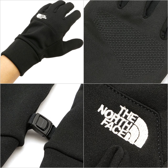 ザ・ノース・フェイス THE NORTH FACE イーチップグローブ NN62527-K FW25 Etip Glove 手袋 スマホ対応 フリースグローブ ブラック  正規取扱店 | THE NORTH FACE | 02