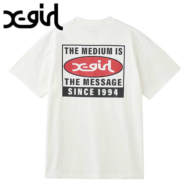 X-girl エックスガール ボックスロゴショートスリーブTシャツ