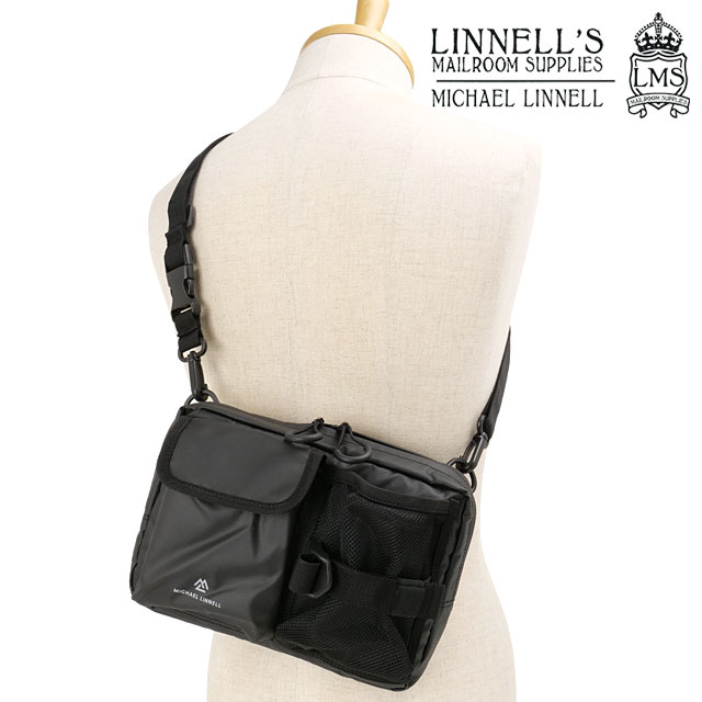 �}�C�P�������l�� MICHAEL LINNELL �~�j�V�����_�[ MLAC-39 4L Mini Shoulder �����Y�E���f�B�[�X �� �V�����_�[�o�b�O �y�ʝ��� BLACK ���K�戵�X